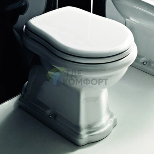 Унитаз Kerasan Retro 101101 со средним бачком-гор. выпуск - фото 1