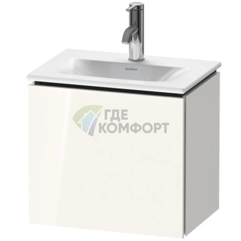 Тумба подвесная Duravit L-Cube 400 мм White High Gloss с одной дверцей (LC6133R2222) - фото 1