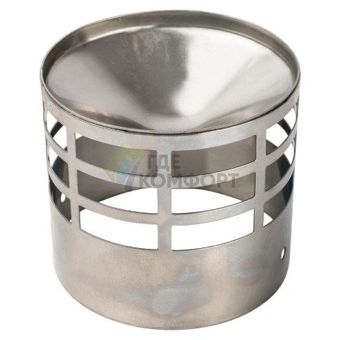 Решетка Stout из нержавеющей стали DN80 для дымоотводящей трубы SCA-0080-010004 - фото 1