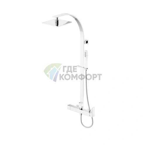 Душевая колонна Gattoni PD с антикальциевым покрытием и комплектом аксессуаров (KIT/MC25cr) - фото 1