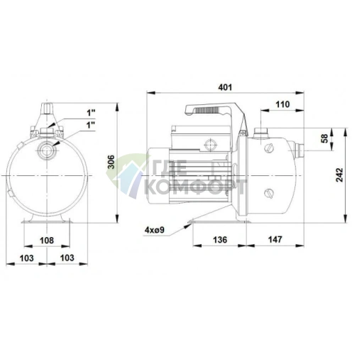 Водоподъемный насос Grundfos JP 6 - фото 3