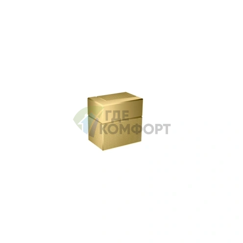 Встраиваемый запорный вентиль AX Edge с алмазной огранкой в полированном золоте (46771990) - фото 1