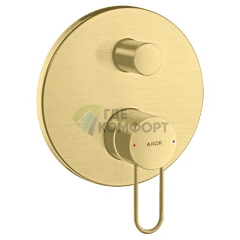 Смеситель для ванны AX Uno в элегантном цвете шлифованная медь (38426950) - фото 1