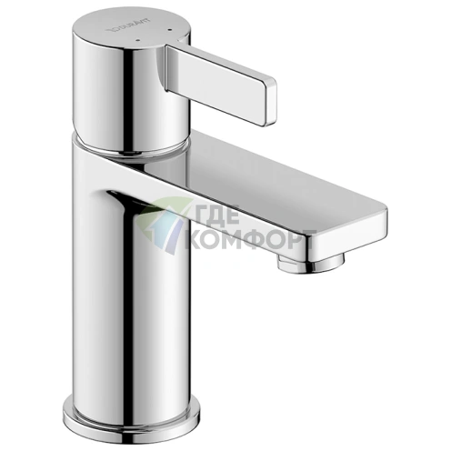 Смеситель для раковины Duravit D-Neo, хром, 1 отверстие, без донного клапана (DE1010002010) - фото 1