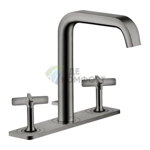 Смеситель для раковины AX Citterio E 3 полированный черный хром (36116330) - фото 1