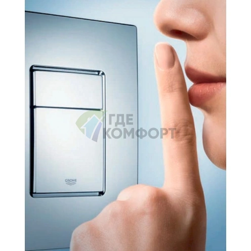 Кнопка смыва Grohe Skate Cosmopolitan 389160A0 с зеркальным покрытием - фото 6