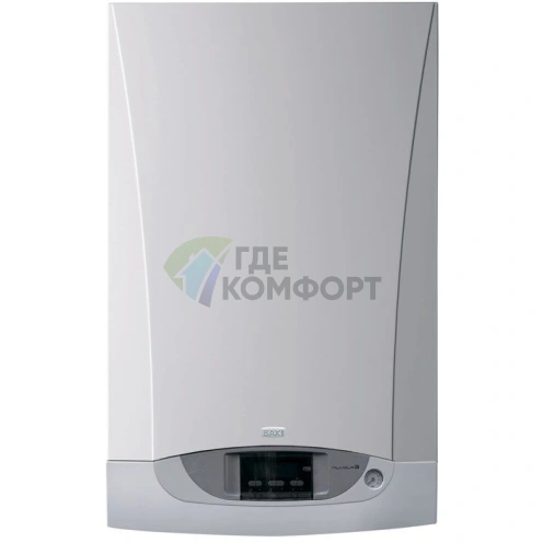 Газовый двухконтурный настенный котел с встроенным бойлером Baxi Nuvola-3 B40 240 i (10-4-24-4 кВт) /атмо - фото 1