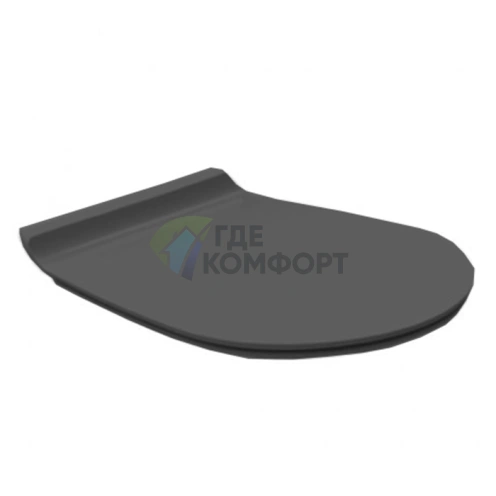 Сиденье для унитаза SIMAS Vignoni с микролифтом, цвет nero matt/хром (VI004nero matt/cr) - фото 1