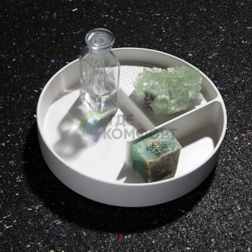 Декоративная подставка LAUFEN VAL круглая 325 мм, белая (8.7028.1.000.000.1) - фото 1