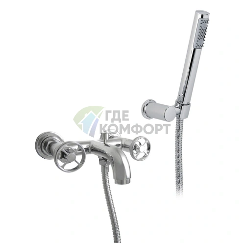 Смеситель для ванны с душем Nicolazzi Arena Duplex: настенный, хром (3302CR44) - фото 1