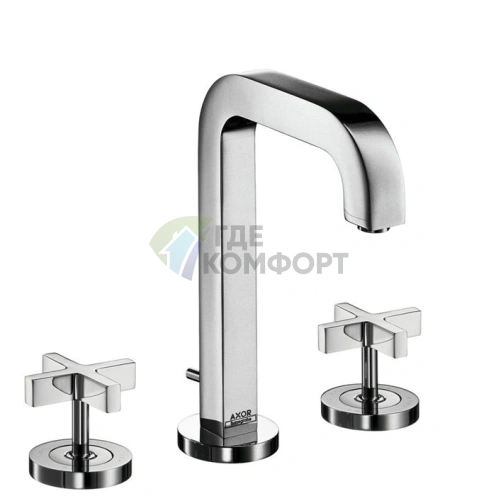 Смеситель для раковины AX Citterio 170, 3 отверстия, хром (39133000) - фото 1