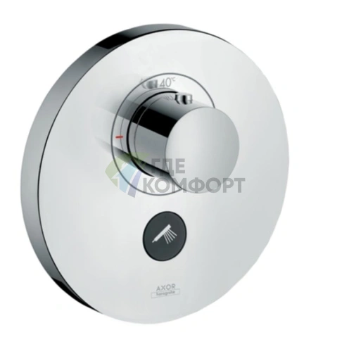 Термостат для душа AX ShowerSelect встраиваемый, с клапаном и выходом для ручной лейки, хром (36726000) - фото 1