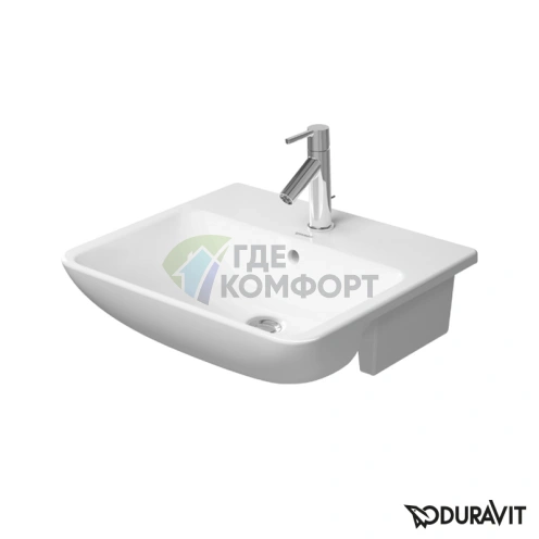 Раковина Duravit ME by Starck белая для встраивания в столешницу 550x455 мм (378550000) - фото 1