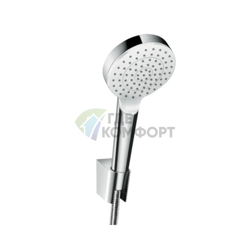 Душевой набор HG Crometta с функцией Rain и держателем (белый/хром) (26690400) - фото 1