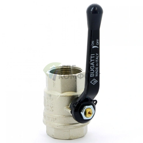 Bugatti Oregon кран шаровый 11/4 ВР-ВР, PN30, полнопроходной, ручка-рычаг - фото 2