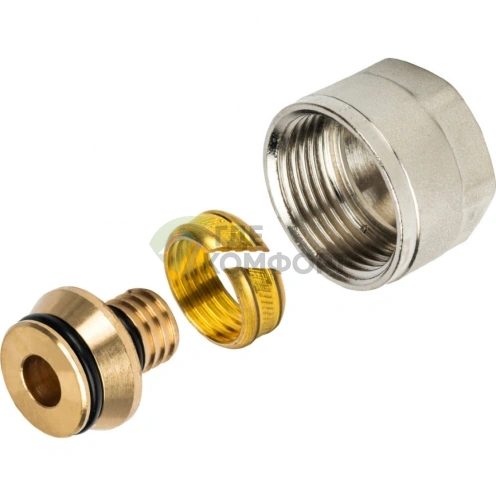 Фитинг STOUT компрессионный для труб металлопластиковых PEX-AL-PEX 16x2-0x3/4 - фото 10