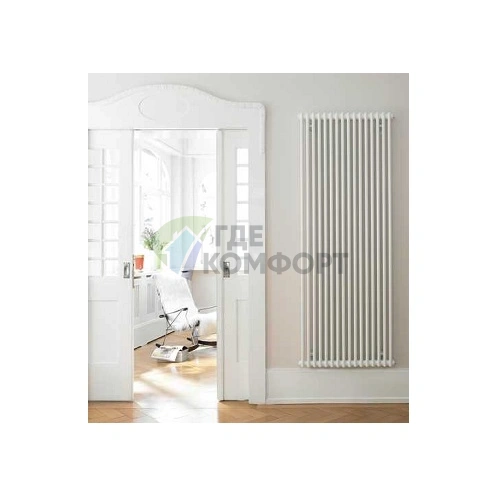 Трубчатый стальной радиатор Zehnder Charleston Z-2180/06 секций с боковым подключением 3/4 - фото 6
