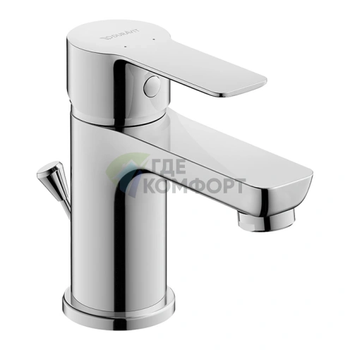 Смеситель для раковины Duravit A.1 однорычажный с донным клапаном, хром (A11010001010) - фото 1