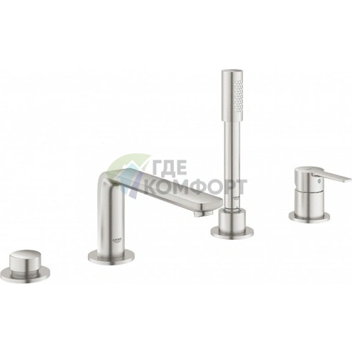 Смеситель Grohe Lineare 19577DC1 для установки на борт ванны - фото 1