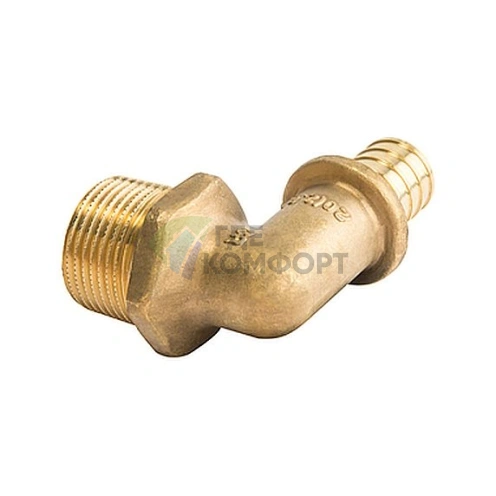 Stout Угольник-переходник с наружной резьбой 20xR 1/2 для труб из сшитого полиэтилена аксиальный - фото 7