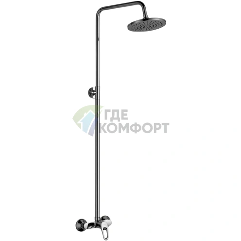 Душевая стойка Rossinka B B35-44: комплект для душа со смесителем (хром) - фото 1