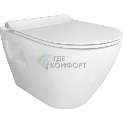 Подвесной унитаз Serel Smart SM12SL с микролифтом - фото 1