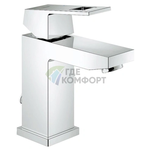 Смеситель Grohe Eurocube для раковины с кубическим дизайном из хрома - фото 1