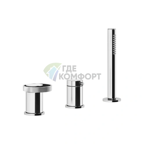 Gessi Anello смеситель для ванны с душем, девиатором и лейкой в комплекте (63347#031) - фото 1