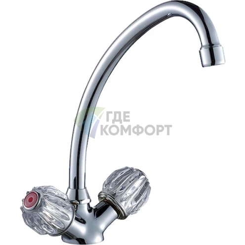 Смеситель для раковины Rossinka N02-62 настенный - фото 1