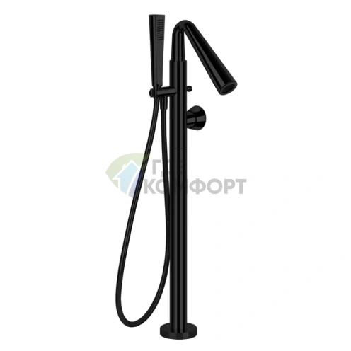 Напольный смеситель для ванны GESSI CONO с ручным душем, цвет Black XL (45028#299) - фото 1