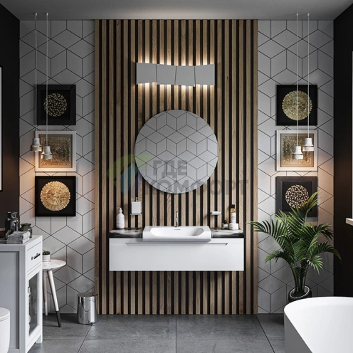 Раковина KERASAN Inka Project INKA 60x40 см белая с отверстием под смеситель (341101*1) - фото 4