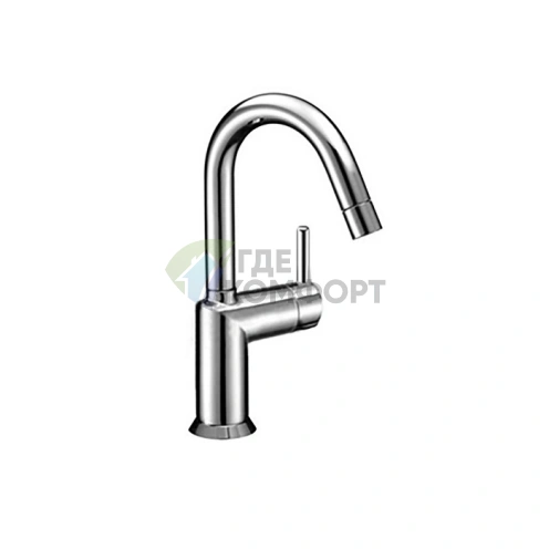 Смеситель для раковины Fantini Cafe, однорычажный, без донного клапана, хром (42 02 1804WF) - фото 1