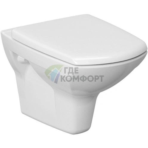 Подвесной унитаз Cersanit Carina New с технологией Clean On - фото 1