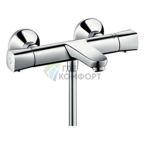 Комплект для ванной Hansgrohe: термостат Ecostat Universal для ванны с душем и смеситель Talis Select E для раковины - фото 4