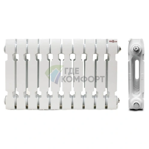 Радиатор чугунный Konner Модерн-300-10 секций с монтажным комплектом - фото 2