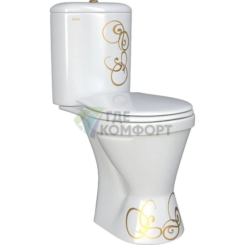 Унитаз-компакт Della Otti 002 «Джаз» в золотом цвете - фото 1