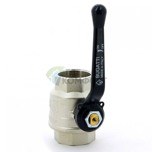 Bugatti Oregon шаровый кран 11/2 ВР-ВР, полнопроходной, ручка-рычаг, PN30 - фото 1