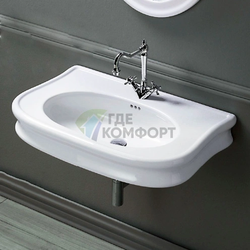 Угловая раковина SIMAS Lante 90 белого цвета (LA11bi*1) - фото 1