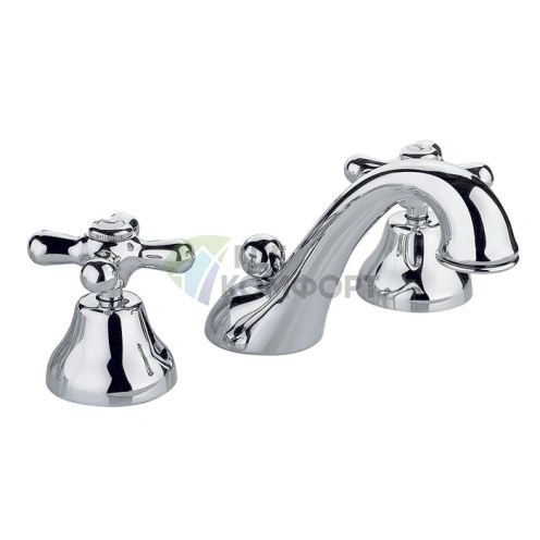 Смеситель для раковины Nicolazzi Nuova Brenta на 3 отверстия с донным клапаном (2508CR) - фото 1