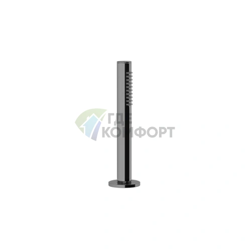 Gessi Ingranaggio Душевой комплект на борт ванны Black Metal Brushed PVD (63327#707) - фото 1