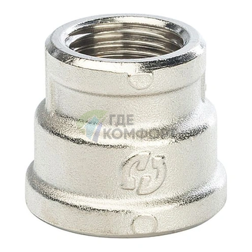 Муфта STOUT ВВ 3/4 x 1/2 никелированная - фото 1