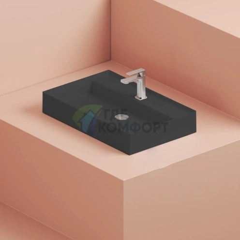 Накладная раковина Artceram Scalino 75x48 см, черный матовый (SCL008 17 00) - фото 1