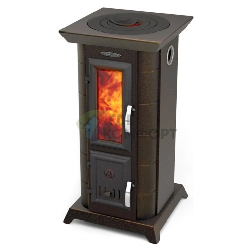 Печь отопительная Термофор Статика Тетра черная бронза фото 1