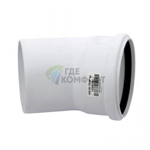 Отвод канализационный Raupiano Plus 110х30° REHAU (РЕХАУ - 11234341001) - фото 4