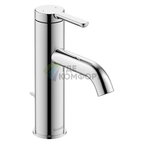 Смеситель для раковины Duravit C.1 однорычажный с донным клапаном, хром (C11020001010) - фото 1