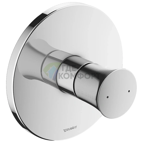 Смеситель для душа Duravit White Tulip встраиваемый, с обратным клапаном, хром (WT4210010010) - фото 1