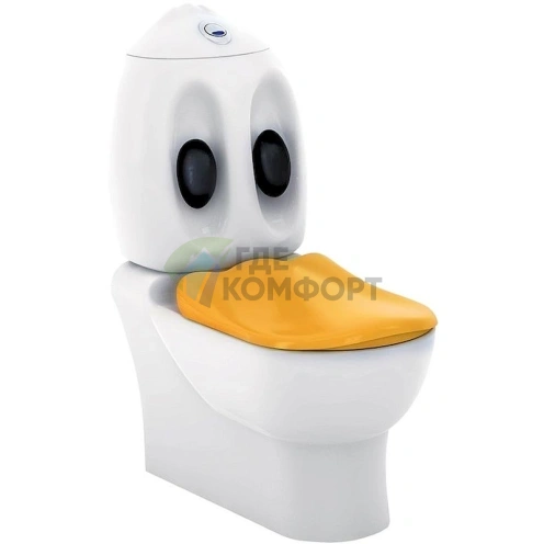 Стильный компакт-унитаз Creavit Ducky DC361 - фото 1