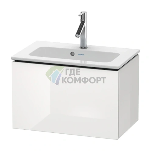 База под раковину Duravit L-Cube 400x620x391 с выдвижным ящиком, белая глянцевая (LC615602222) - фото 1