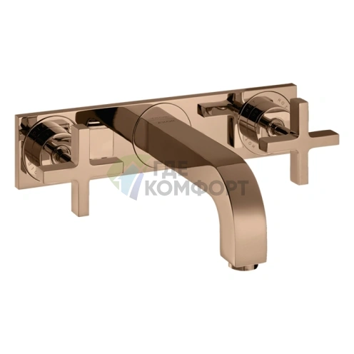 Смеситель для раковины AX Citterio в роскошном цвете полированное красное золото (39144300) - фото 1