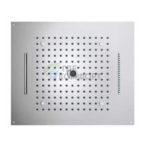 Верхний душ BOSSINI DREAM/4 570x470 мм с 4 режимами и LED-подсветкой (белый), блок питания/управления, цвет: хром - фото 1
